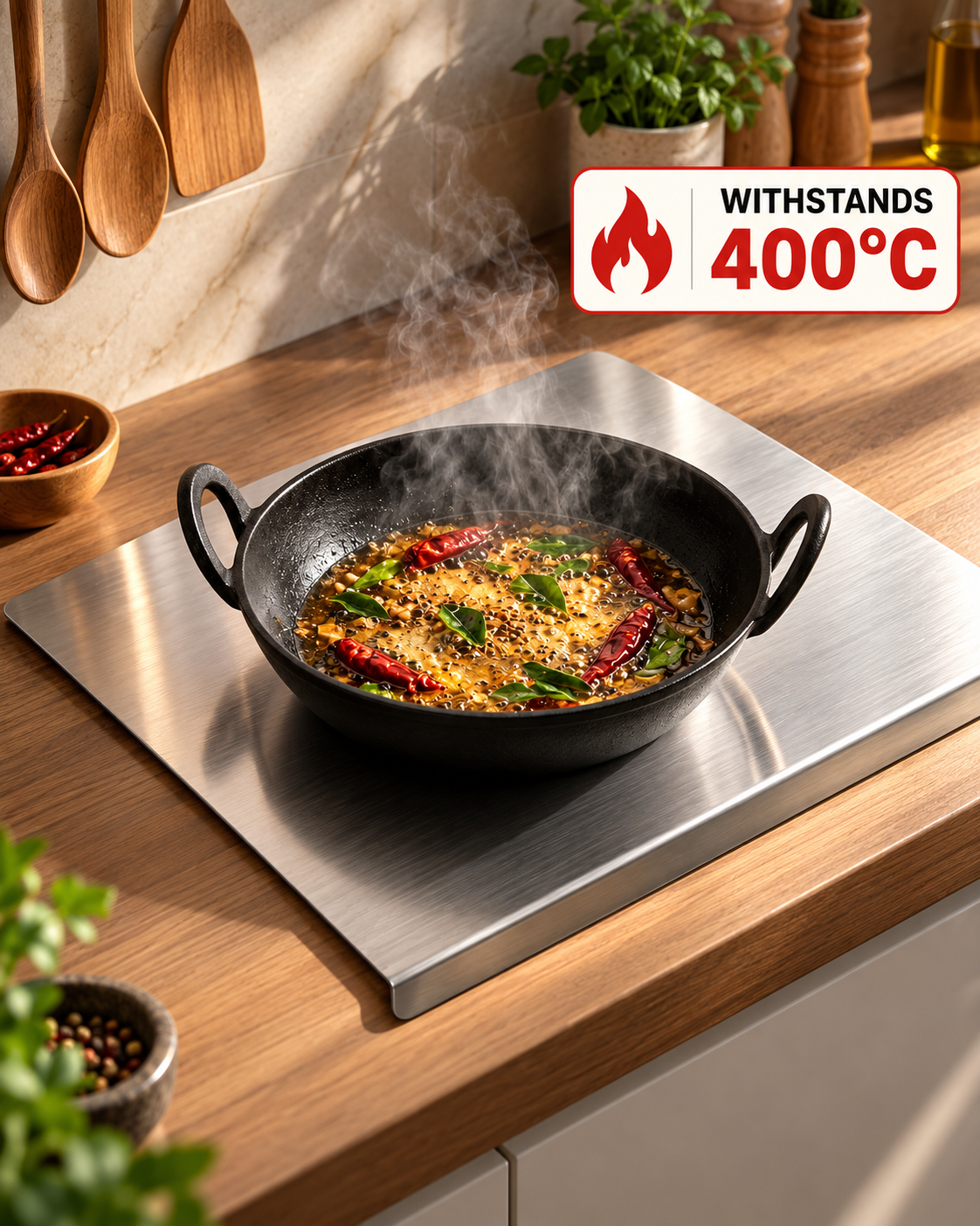 Not My Store™ Stainless Steel Chopping Board | Hygienic, Rust-Proof & Built to Last