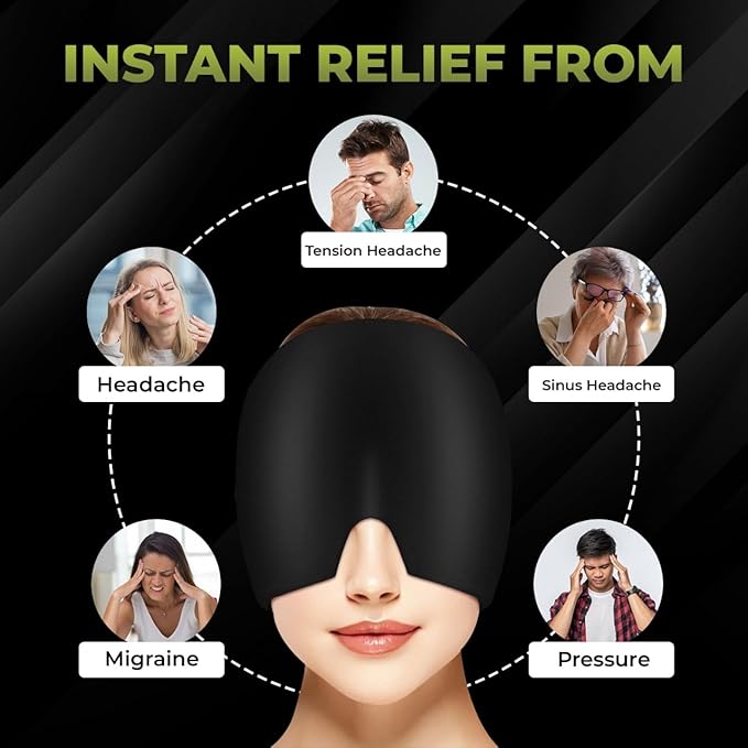 Not My Store™ 360° Gel Migraine & Headache Relief Cap | Hot & Cold Therapy