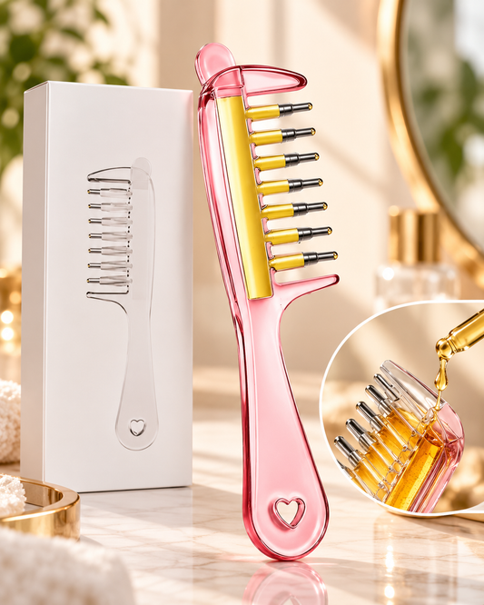 Transparent Scalp Massaging Oil Applicator Comb | Free Shipping Across India