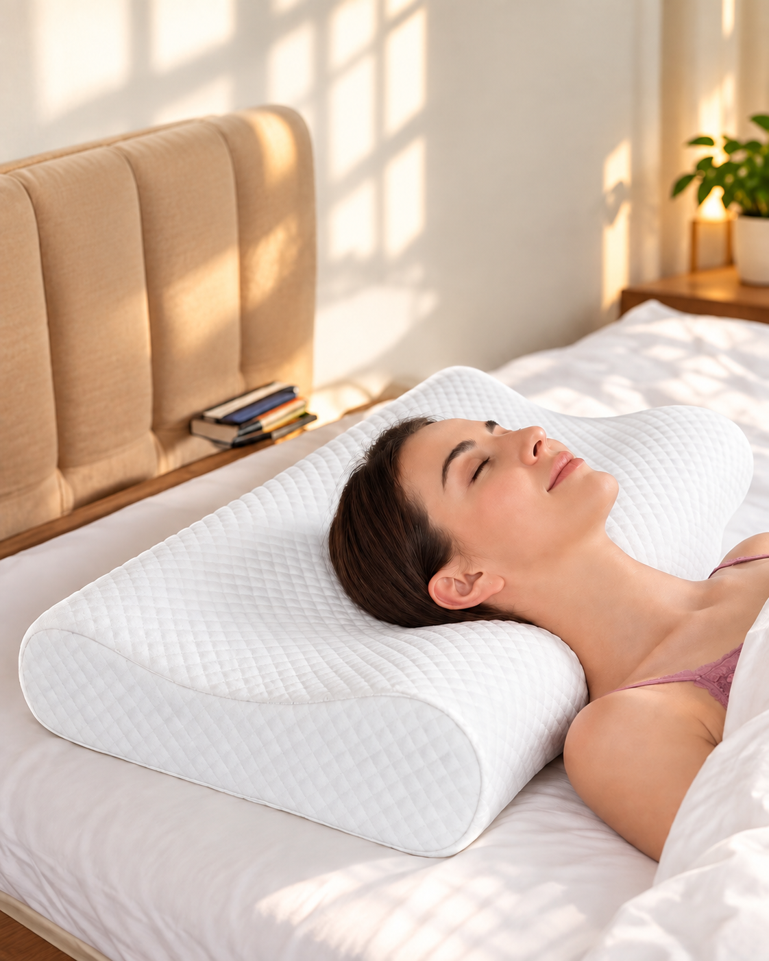 Ergonomic Cervical Memory Foam Pillow - Deep Sleep & Neck Pain Relief