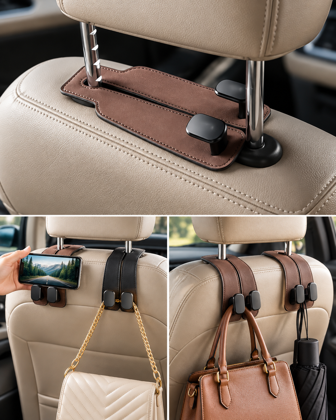 Car Seat Headrest Hooks | Buy 1 Get 1 FREE