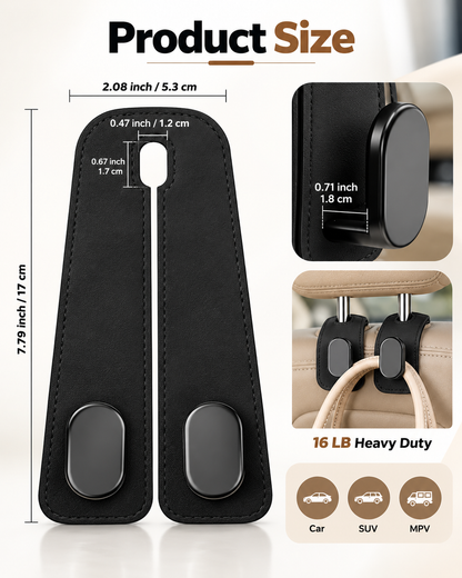 Car Seat Headrest Hooks | Buy 1 Get 1 FREE