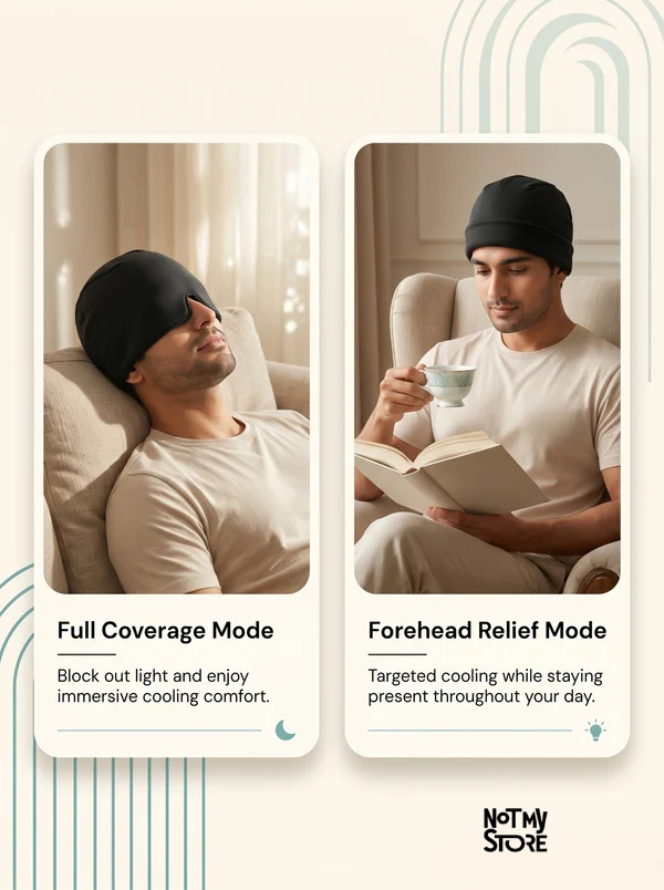 Not My Store™ 360° Gel Migraine & Headache Relief Cap | Hot & Cold Therapy