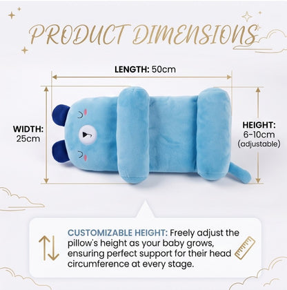Not My Store™ Ergonomic Anti-Roll Baby Support Pillow | Prevent Flat Head Syndrome