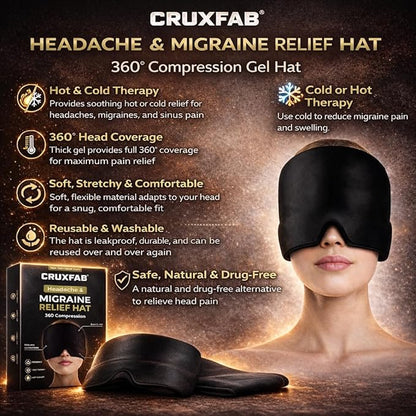 Not My Store™ 360° Gel Migraine & Headache Relief Cap | Hot & Cold Therapy